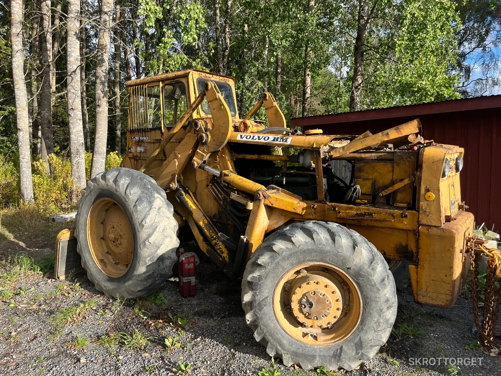 Komplett baklastare med skopa – Volvo TD70-motor